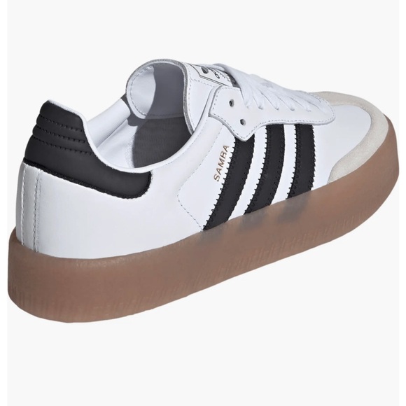 Adidas Sambae White and Black with elevated platform sole.,NWBox Size 7 - Picture 3 of 9